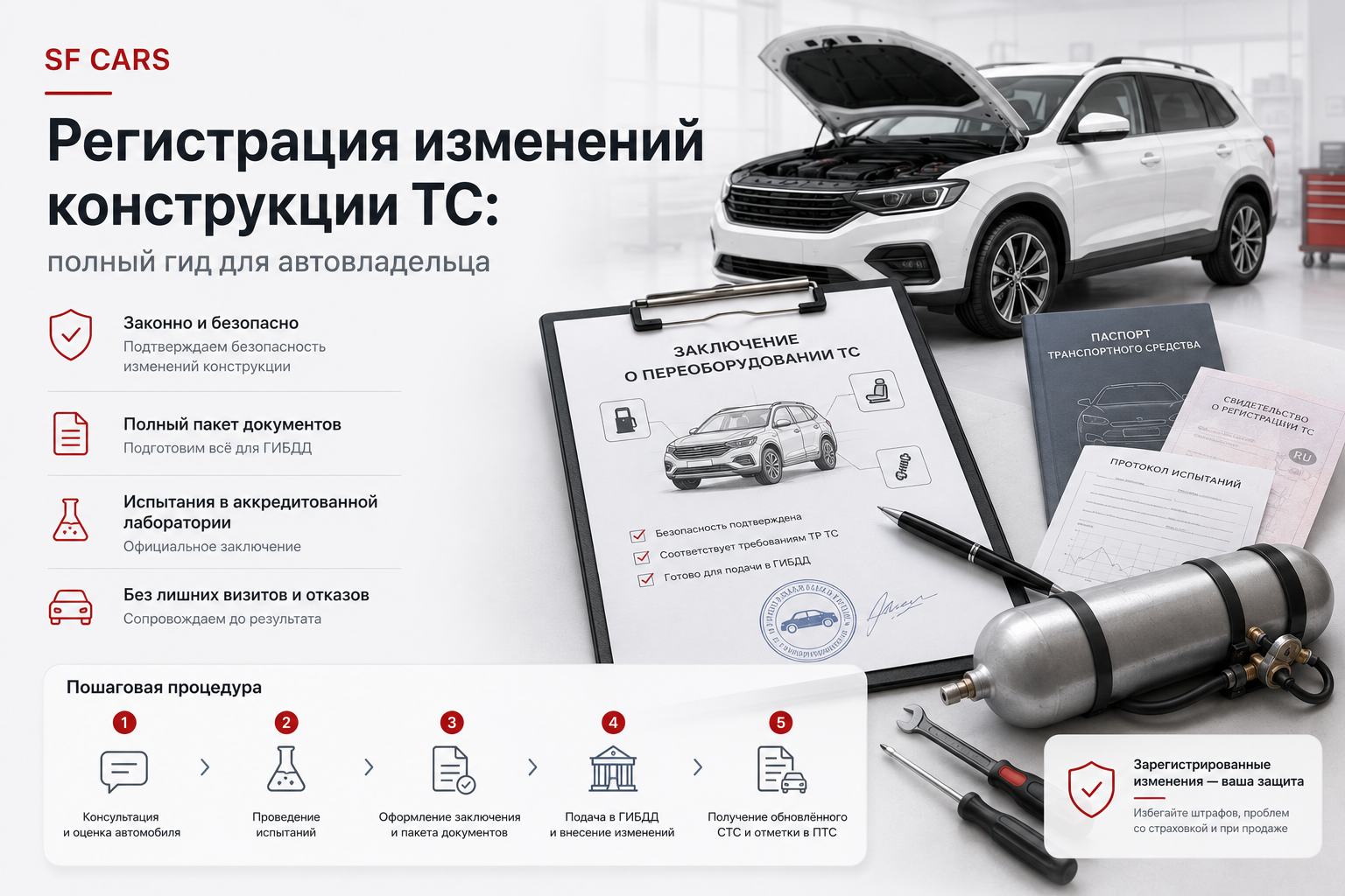 Регистрация изменений конструкции ТС: полный гид для автовладельца